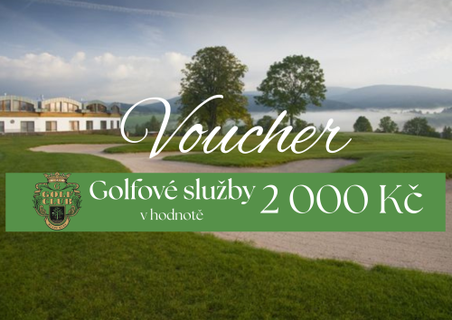 Voucher na golfové služby v hodnotě 2 000 Kč
