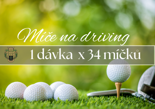 Míče na driving -1 dávka x 34 míčů