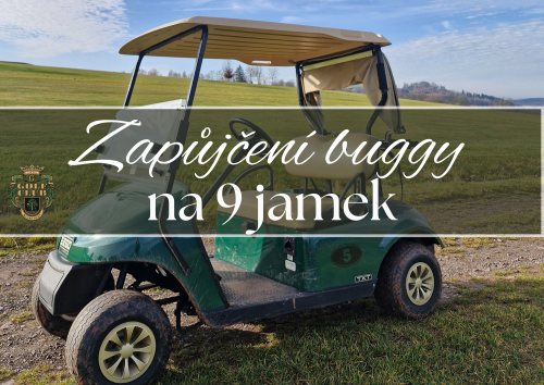 Zapůjčení el. Buggy - 9 jamek